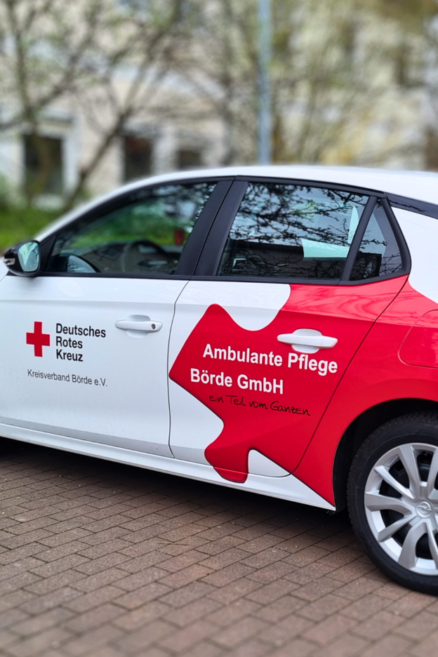 Ambulante Pflege Haldensleben Ein Einsatzfahrzeug des Ambulanten Pflegedienstes des DRK-Kreisverband Börde